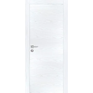 Дверь PROFILO PORTE ПХ-1 глухая, дуб арктик (AL кромка черная с 4-х сторон) 60 РР