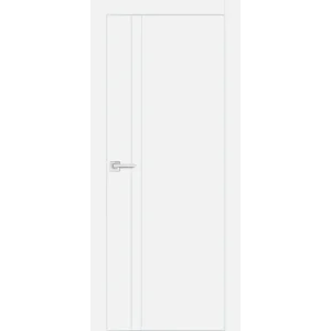 Дверь PROFILO PORTE ПХ-20 глухая, белый матовый (AL кромка хром с 4-х сторон) 70