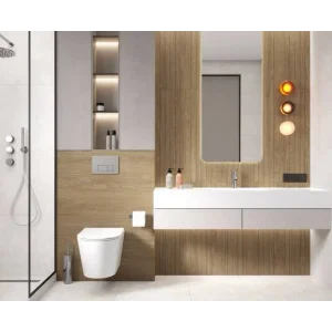 Плитка LAPARET Gio deco marrone стена 30х89,5 матовая обрезная арт.LP3090B0131R