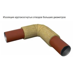 Цилиндры Роквул 40 x 114 мм кашированные фольгой (плотность 80кг/м3)
