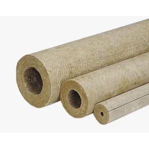 Цилиндры Роквул 40 x 114 мм кашированные фольгой (плотность 80кг/м3)