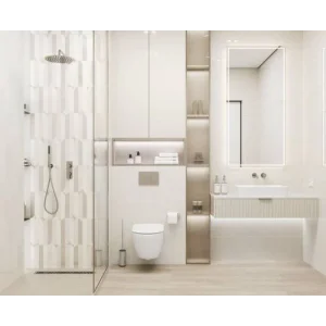 Плитка LAPARET Sensio crema панно 90х90 глянцевая обрезная арт.OS\A416\3X\13142R