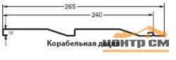 М/Сайдинг Сатин RAL **, Корабельная Доска, толщина 0.5мм, размер 0,265*м2