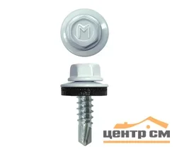 Саморез кровельный 4,8x70 сверло №1 (сигнально-белый) RAL 9003 (уп 100шт) DAXMER