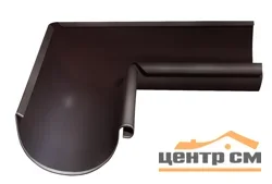Угол желоба внутренний GL 90гр, 125мм RAL 8017