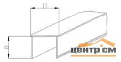 ПИ-профиль алюминий белый RAL 9016(3,0 м)