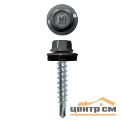 Саморез кровельный 5,5x19 сверло №3 (мокрый асфальт) RAL 7024 (уп 250шт) DAXMER