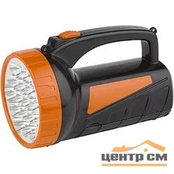 Фонарь прожектор Трофи TSP19 Акку 4V2Ah, 19+18xLED, ЗУ 220V, карт