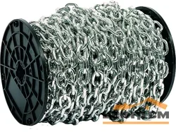 Цепь сварная короткозвенная оцинкованная DIN 766 D10 мм ( катушка 15м )