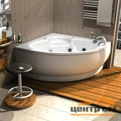 Ванна AQUATEK "Калипсо" 146х146 с гидромассажем (пн с фронт.экраном),с каркасом