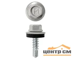 Саморез кровельный 4,8x29 сверло №1 (светлый алюминий) RAL 9006 (уп 250шт) DAXMER