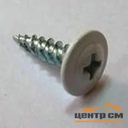 Саморезы с прессшайбой острие 4,2x25 RAL 9003 (уп 500шт)