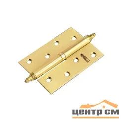 Петля стальная MORELLI разъемная с короной MS 100X70X2.5 R SG золото матовое, правая