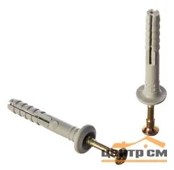 Дюбель-гвоздь 6x40 с бортом полипропилен SM-G К (уп 200шт) Tech-KREP