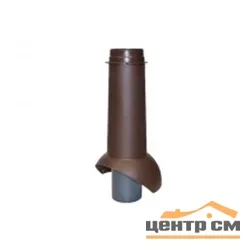 Выход канализации KROVENT Pipe-VT 110is красный 110/125/450, высота 450мм внешний Ø125мм