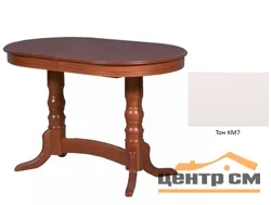 Стол обеденный "Гамма" овальный 1160(1560)х700х760 тон КМ7 дуб