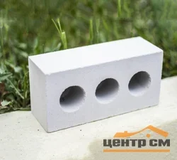 Кирпич силикатный утолщенный пустотелый лицевой М150 Череповец 250х120х88 мм 3-х пустотный (672 шт/паллет)