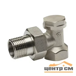 Клапан запорный для радиатора угловой FM 1/2" Aqualink