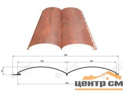 М/Сайдинг Блок-Хаус МП Woodstock Ecosteel глянец ** толщина 0.5 мм, размер 0,356*м2