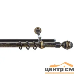 Карниз "Валанс" + У-шина 2,4 черненое золото/патина