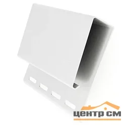 J-профиль широкий (наличник) белый, 74х91 , L=3м