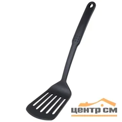 Лопатка кулинарная с отверстиями CUOCO нейлон черный, 31*9 cм