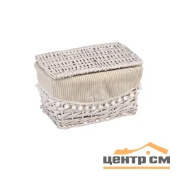 Корзина прямоугольная "Колокольчик", 30L*20W*18H, белый