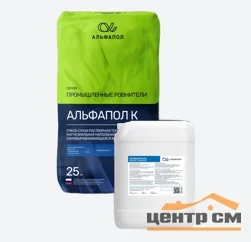 Наливной пол АЛЬФАПОЛ К промышленный самонивелирующийся магнезиальный 25 кг