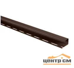 J-профиль Альтапрофиль L=3м коричневый Т - 15 для блокхауса