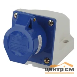Розетка стационарная наружная ЭРА 113 2Р+РЕ 16А 220В IP44, R(OUT)-16-2P-PE-IP44