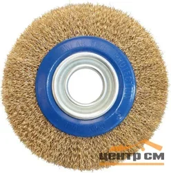 Щетка для точил 150мм мягкая, переходники 1/2", 5/8", 3/4", 7/8", 1", ПРАКТИКА