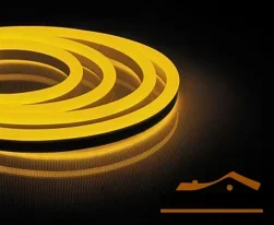 Лента светодиодная неоновая 12W, желтый, IP67, Feron, 144SMD(2835) LS721 (бухта 50м)
