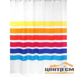 Штора для ванной ZALEL полиэстер, 180*200 см, без колец, арт.О1472 Fridom/3031 Fridom Stripes