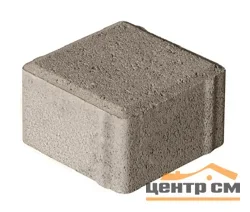 Плитка тротуарная Квадрат серая 100*100*60 мм (0,01 кв.м.) СИЯН