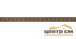 Плитка LAPARET Metallica Pixel Бордюр коричневый 3,3х50 арт.AD\B531\34010