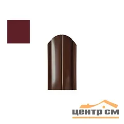 Штакетник металлический STYNERGY полукруглый фигурный 0.45 мм, PE RAL 3005 (красное вино), ширина 118мм, длина 1.3 м.п.