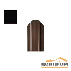 Штакетник металлический STYNERGY П-образный фигурный 0.45 мм, PE RAL 9005 (чёрный), ширина 110мм, длина 1.5 м.п.
