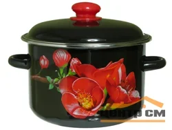 Кастрюля Appetite Apple 1MD201P эмаль 4л
