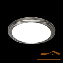 Светильник настенно-потолочный 3033/EL SN 025 пластик LED 72Вт 3000-6000K D500 IP43 пульт ДУ, LERBA BROWN