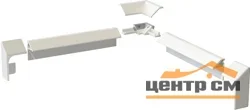 Бордюр декоративный для ванн и поддонов AQUATEK 1,95м, белый глянцевый (проф.2шт+соед.угол 2шт+декор.накл.угол 2шт+торц.декор.накл.L+R)
