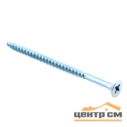 Саморез универсальный 6,0x40 белый цинк (кор. 100шт) Стройбат
