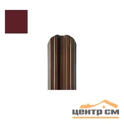 Штакетник металлический STYNERGY М-образный фигурный 0.45 мм, PE RAL 3005 (красное вино), ширина 108мм, длина 1.5 м.п.