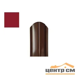 Штакетник металлический STYNERGY полукруглый фигурный 0.45 мм, PE RAL 3003 (красный рубин), ширина 118мм, длина 1.3 м.п.