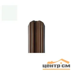 Штакетник металлический STYNERGY М-образный двусторонний фигурный 0.45 мм, PE RAL 9003 (сигнально-белый), ширина 108мм, длина 0.6 м.п.