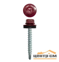 Саморез кровельный 4,8x19 сверло №2 (красное вино) RAL 3005 (ведро №1 100шт) DAXMER