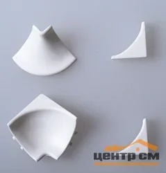 Фурнитура для бордюра для ванн и столешниц (1 внутр. угол, 1 нар. угол, 2 торцевых заглушки)