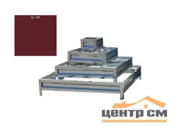 Цветник четырехярусный квадратный RAL 3005 из металлополосы, h= 20 см