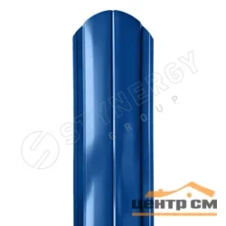 Штакетник металлический STYNERGY полукруглый двусторонний фигурный 0.45 мм, PE RAL 5005 (сигнально-синий), ширина 118мм, длина 1.5 м.п.