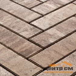 Плитка тротуарная Ригель Хаски 240*80*60 мм Color mix с фактурным слоем гранит, верхний прокрас, белый цемент, микрофаска СИЯН
