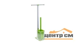 Стойка напольная с держателем для туалетной бумаги двойным и ершиком Fixsen Rainbow FX-32-04 зеленая